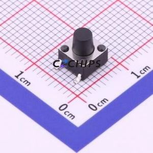 TS-1102S-A-G-B Tactile Switch SMD-4P,6x6mm Switch Single Pole Single Throw Round Button 1N Vertical Mount - Product Image 1