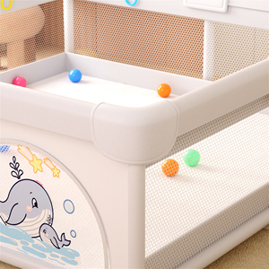 <span class=keywords><strong>Playpen</strong></span> pieghevole per bambini con cancello di sicurezza rimovibile per giochi interni per neonati - Product Image 4
