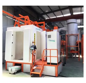 powder coating spray booth with cartridge recuperator for laboratory