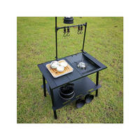 Table pliante de camping en aluminium IGT personnalisée randonnée cuisine table à manger pour barbecue en plein air avec chaise accessoires de camping
