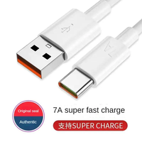 Cable de Carga Superrápida USB Tipo C 7A para Huawei P40 P50, Cable de Datos de Carga Rápida para Xiaomi Mi 12 Pro Oneplus Realme