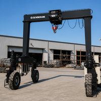 SEVENCRANE 40t Rubber Tyred Gantry Crane Tugas Berat Elektrik untuk Pelabuhan dan Area Kontainer