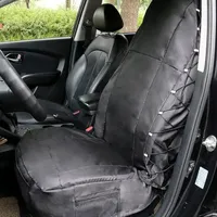 Housse de protection durable Oxford imperméable pour sièges de voiture avant avec sacs de rangement Housse avant anti-rayures pour siège de voiture