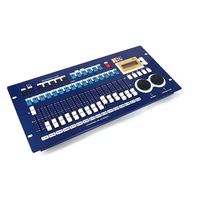 Iluminación LED para Discoteca y DJ, Consola de Control Remoto de 4 Canales DMX512 con Atenuador, Sistema de Iluminación Portátil con Salida de 8A