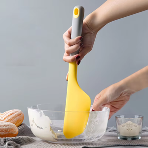 Silicone Non-Stick Omelette Spatula Turner Cake Cream Spatula Butter Scraper Flour Mixing Baking Tool Heat Resistant Pastry - Product Image 3