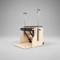 Chaise d'entraînement de yoga et de Pilates MJD W18A en bois d'érable massif, chaise Wunda portable et réglable pour studio de Pilates et clubs de fitness