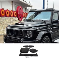 Kit carbone sec quatre pièces style B pour phares, aileron arrière et capot, pour Mercedes-Benz Classe G W465 W464 G63 G500 G400 G450 (modèles 2018 et plus)