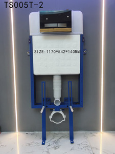 Inodoro de doble descarga para colgar en la pared con tanque oculto de diseño moderno, con botón <span class=keywords><strong>pulsador</strong></span> frontal de material de HDPE, el más moderno - Product Image 2