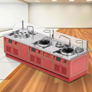 YOUQI îlot central commercial en acier inoxydable de qualité 304 25kw haute puissance réglable en <span class=keywords><strong>hauteur</strong></span> petit <span class=keywords><strong>four</strong></span> combiné pour sautés 1 - Product Image 3