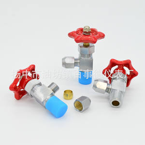 Vanne à opercule droite manuelle en cuivre ZG1/4-6 avec structure à bille de type pince à aiguille à raccord coudé à 90 degrés - Product Image 5