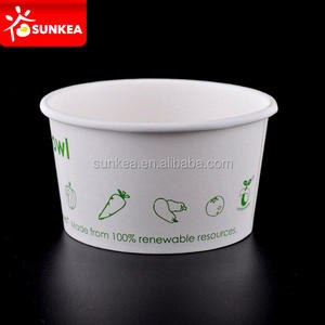 Contenitore per zuppa di carta biodegradabile tazza di carta ciotola di carta per zuppa con coperchio in PLA - Product Image 5