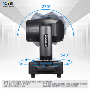 VLTG <span class=keywords><strong>Nuevo</strong></span> Mini 230W 7r Beam 230W DMX Sharpy Luz de Cabeza Móvil, Paquete de 2 con Estuche de Transporte 2 en 1 - Product Image 5