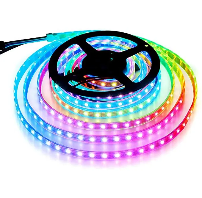 Lampu setrip LED 12V WS2815, setrip piksel RGB 16 kaki dengan 300 LED