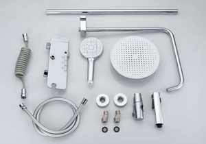 Offre Spéciale d'Europe et d'Amérique Chrome Robinet de douche à jet de pluie à poignée unique Valve en céramique en laiton de haute qualité - Product Image 3