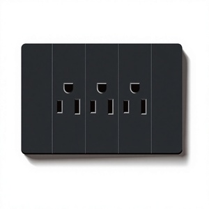 Panel <span class=keywords><strong>de</strong></span> interruptores <span class=keywords><strong>de</strong></span> pared estándar estadounidense tipo 118, 110V 10A, enchufe americano <span class=keywords><strong>de</strong></span> tres orificios para hogar y hotel, 3 pines - Product Image 6
