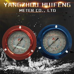 HF R134A R410A R22 R32 rim full liquid refrigerant pressure manometer collector - Product Image 6