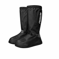 Couvre-bottes de pluie imperméables pour moto, haute protection, antidérapants et réfléchissants
