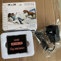 Adaptateur séparateur HD-MI 1x2 Convertisseur HDTV 1 entrée 2 sorties Hub vidéo audio 4K HD pour Xbox PS4 DVD TV Moniteur Écran Ordinateur portable