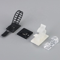 Siège de fixation d'attache de câble en nylon auto-adhésif pince de fixation de fil sans poinçonnage support organisateur de câble réglable Installcollator gérer