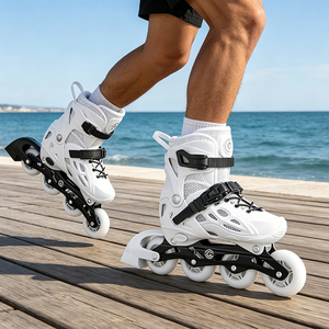 Patins à roulettes pour adultes, coque rigide, roues entièrement lumineuses, roulements ABEC, patins de loisirs en plein air avec verrou de sécurité Ruidongle - Product Image 1