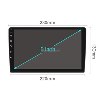 Lecteur multimédia automobile Android TS7 avec GPS, navigation, radio, écran 9 pouces, 1 DIN, quad-core, universel, pour FM, garantie 1 an