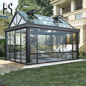 Sân vườn độc lập thiết kế mới nhất phòng tắm nắng hợp kim nhôm kính nhà nhôm bên ngoài phòng mặt trời - Product Image 1