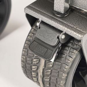 QM Stainless Steel OEM Portable All Terrain <b>Camping</b> Shopping Platform <b>Cart</b> Folding Utility Hand-Pulled Four-Wheel Tools - Product Image 5