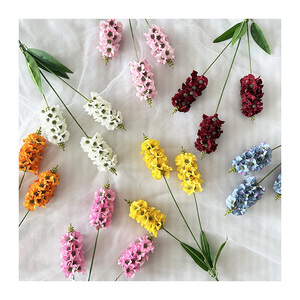 ดอกไม้ปลอมดอกลาเวนเดอร์3ดอก <span class=keywords><strong>Rhineland</strong></span> 7หัว Phalaenopsis เครื่องประดับงานแต่งงานตรงดอกไม้ตกแต่งบอนไซ - Product Image 2