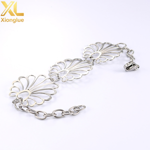 Bracelet avec pendentif en forme de pétale de fleur, en acier inoxydable plaqué or véritable, pour femmes, bijoux fins, cadeaux pour filles - Product Image 4