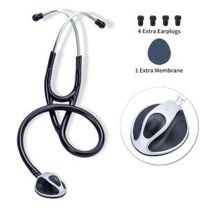 Estetoscopio de cardiología profesional de acero inoxidable con embalaje en caja de color en inglés, instrumento de clase II - Product Image 5