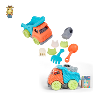 Ensemble de jouets de plage pour enfants : camion benne, 8 pièces, avec seau, râteau, pelle et moules – Jouet d'extérieur pour l'été - Product Image 4
