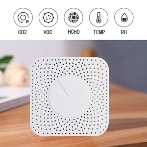 ZB-AIR-1 Tuya Zigbee Moniteur intelligent de la qualité de l'air, détecteur de gaz VOC HCHO PM2.5, thermomètre hygromètre 6 en 1, gestionnaire d'air domestique - Product Image 3