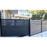Cercado de Aluminio Semi-Privado con Acabado Personalizado, Barrera Metálica Resistente a la Intemperie con Vista Parcial para Delimitación de Patio Residencial