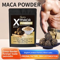 Poudre de Maca transfrontalière à paroi cellulaire brisée, directement du fabricant, 100g, sachets jaunes et noirs ; Boisson en poudre de MACA en gros