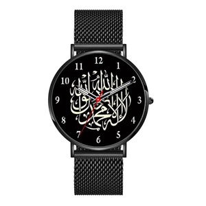 Reloj de Cuarzo de Acero Inoxidable Personalizado de Lujo con Números Arábigos Negros, Esfera de 40 mm, Correa de 20 mm, Estilo Ejecutivo, Reloj Chino - Product Image 2