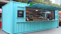 Kiosque en panneaux métalliques isolés mobiles MCG, ventilation, verrouillage, abri extérieur tout temps pour la vente de matériaux de construction, garantie de 5 ans