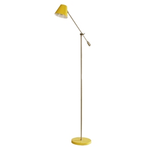 <span class=keywords><strong>Lampada</strong></span> <span class=keywords><strong>da</strong></span> <span class=keywords><strong>Terra</strong></span> Minimalista in Metallo LED Stile Nordico Giallo Arancione - Product Image 1