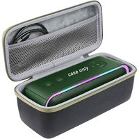 Étui de transport rigide en EVA avec fermeture éclair pour enceinte Bluetooth portable, sac de rangement antichoc avec insert en mousse rembourrée - Étui seul