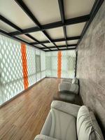 Nouveau design, 89 mm, 100 % polyester, imperméable, rideau vertical motorisé populaire, rideau vertical Dreamy Blinds, rideau vertical électrique