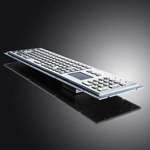 304 Stainless Steel Integrated Metal Keyboard With Touch <b>Mouse</b> <b>Wired</b> English Multimedia Function Keys For Mining Equipment - Product Image 2