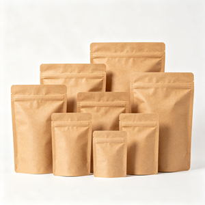 ถุงซิปล็อคกระดาษคราฟท์แบบตั้งได้สำหรับบรรจุภัณฑ์อาหาร - Product Image 1