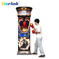 Machine de jeu d'arcade de boxe commerciale, machine de boxe à monnayeur pour test de force de frappe, pour centre de jeux et centre commercial