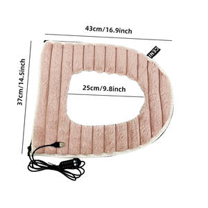 ที่นั่งชักโครกอเนกประสงค์สี่ฤดูล้างทำความสะอาดได้หนาอุ่นที่นั่งชักโครกพร้อมการตั้งค่าความร้อน5ระดับและ5เวลา - Product Image 5