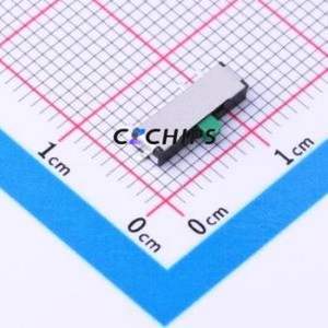K3-1392M-E1 Slide Switch SMD Switch Single Pole Double Throw Rectangle Pin Header SMD Tab 5mm - Product Image 1