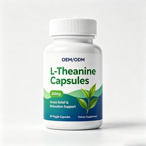 Cápsulas de L-Teanina OEM/ODM, Relajación del Estrés, Antioxidante, Apoyo para la Memoria y el Sueño, 60 Cápsulas, Suplemento Dietético - Product Image 1