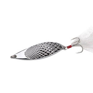 Leurre métallique Yousya, version perceuse, avec paillettes de sang et crochet à fente, pour la pêche en eau douce, rivière, lac, ruisseau, bouche ouverte, vivant - Product Image 1