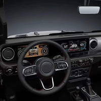 Radio con Pantalla Digital Daolutong para Android, Unidad Principal de Doble Pantalla para Jeep Wrangler JL Mojave 2018-2024
