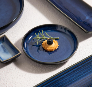 Juego de Vajilla de Cerámica Azul Subesmaltado Personalizable al por Mayor |   Platos y Tazones de Porcelana Azul Marino de Alta Gama para Compra al por Mayor - Product Image 2