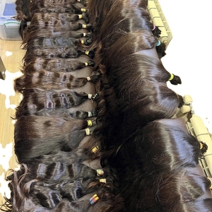 Extensiones de Cabello Rizado Ondulado Súper Doble Trama con Clip, Peluca con Encaje Frontal, Cabello Virgen 100% Natural Vietnamita de Donante Único, Venta al por Mayor - Product Image 3