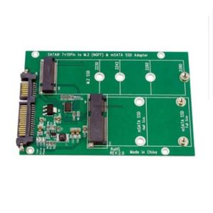 Adaptor Solid State NGFF M.2 ke SATA, Adaptor Hard Disk MSATA ke SATA, Adaptor 2-in-1 - Product Image 2